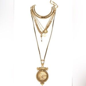 Gilded Lola layered necklace by Dylan Lex